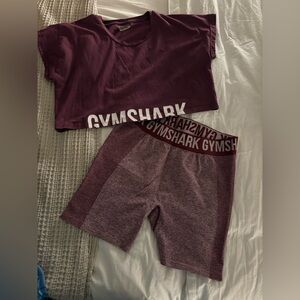 Gymshark Maroon Activewear Set
